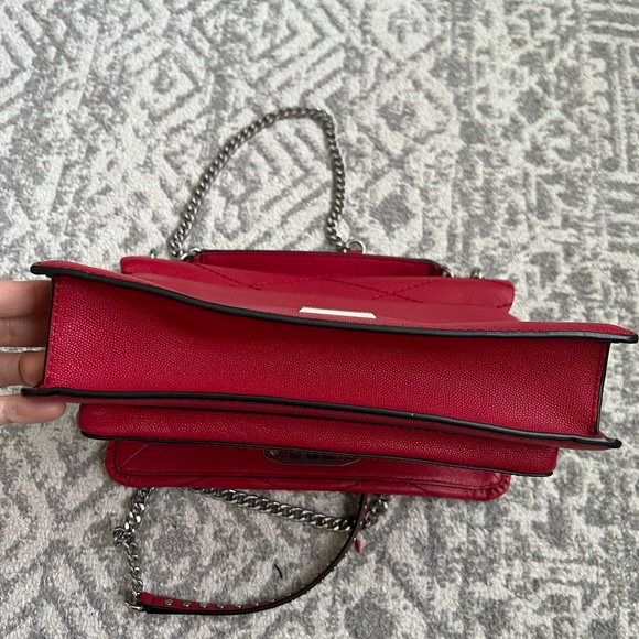 Rebecca minkoff red leather studded crossbody bag - Picture 5 of 7